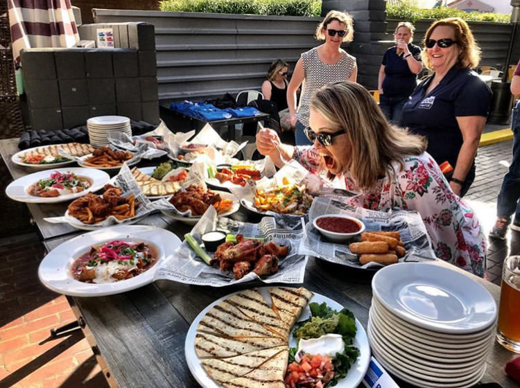 Appetizers at the CapCUE meet-up